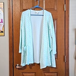 LulaRoe cardigan light blue medium